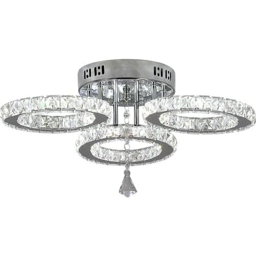 Modern round crystal ceiling lamp 30W led lamps Bright and energy saving living room led Ceiling lights led lustre Ceiling light