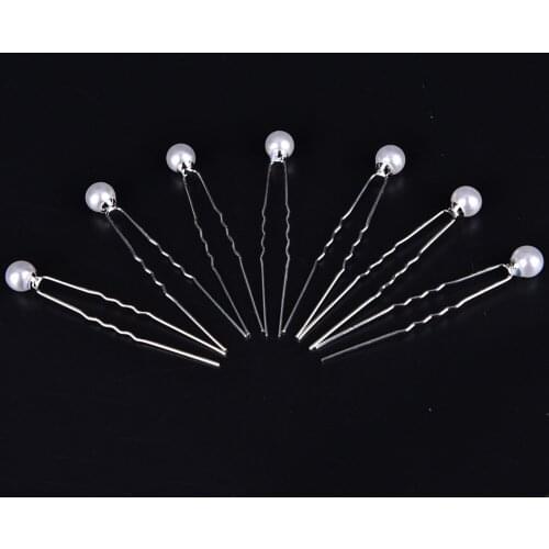 Wedding Bridal Imitation Pearls Hair Pins Flower Crystal Hair Clips Bridesmaid Hair Jewelry Accessories Hairpin Wholesale