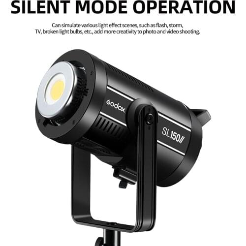 SL-150W II LED Video Light 150W Bowens Mount Daylight Balanced 5600K 2.4G Wireless X System studio light for Camera Interview