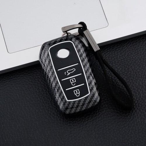 Carbon fiber Car Remote Key Cover Case For Toyota Corolla Rav4 Highlander Fortuner Hilux Land Cruiser 2014 2015 2016 2017 2018