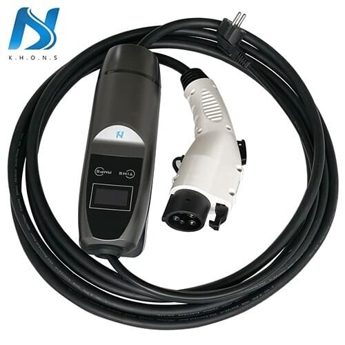 Universal charging station Type 1 6a 10a 16a charger with schuko plug