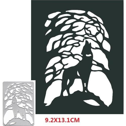 Wolf Metal Cutting Dies New 2020 animal border Crafts Die Cuts For DIY Scrapbooking Paper Cards Decorations Embossing