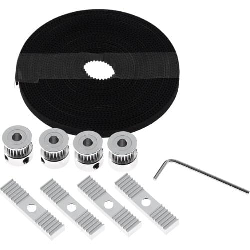3D Printer Parts 5 meter Gt2 toothed belt & 4 x 20 toothed belt pieces & 1 hex head key & for 3d printer kit