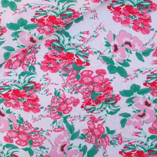140cmx50cm Cotton Woven Fabric - Flowers and leave