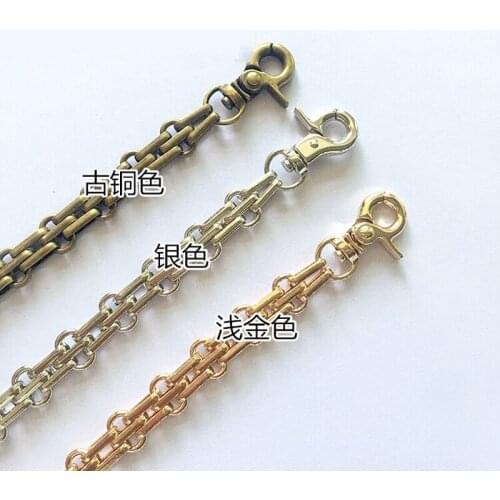 25cm DIY bag metal chain handle strap with lobster snap buckle 10pcs/lot