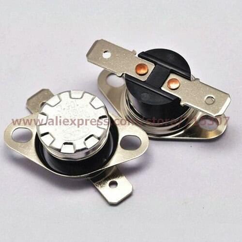 PHISCALE 5pcs Temperature Switch KSD301 thermostat switch 105C degree 10A 250V Normal Open Thermal Protector