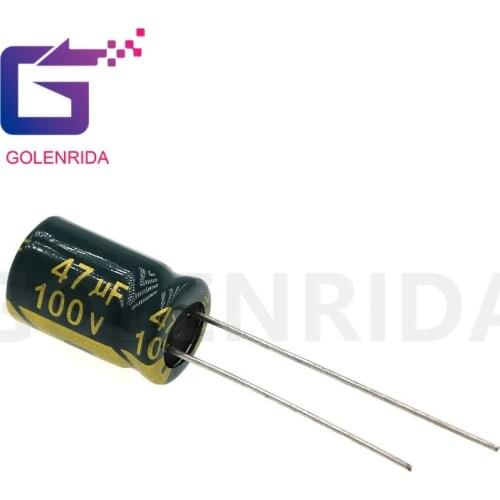 20PCS Electrolytic capacitor 100V47uF 8*12mm aluminum electrolytic capacitor 47uf 100v