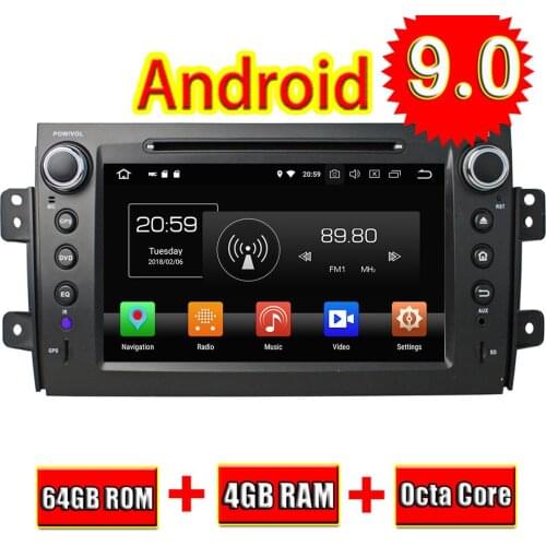 TOPNAVI Android 9.0 Car DVD Media Center CD Player For Suzuki SX4 2006 2007 2008 2009 2010 2011 2012 Stereo 2 DIN GPS Navigation