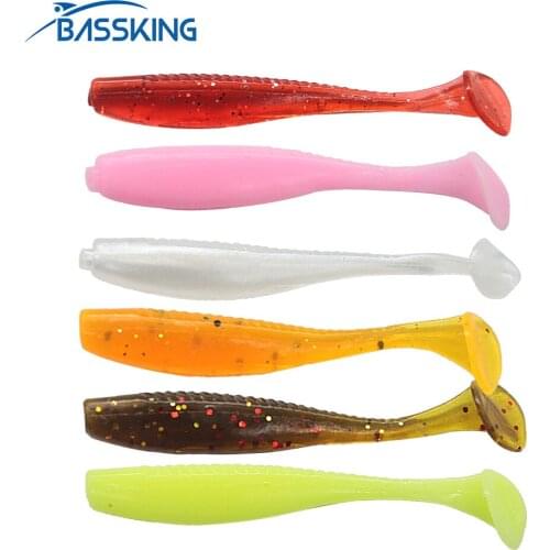 TAF 2020 NEW Soft Lure 20pcs 6cm 1.5g Quality Silicone Soft Baits for Carp Fishing 6 Colors Isca Artificial Soft Worm Wobblers