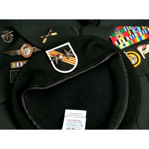 US Army Special Forces Group Wool Green Beret 5th Group 2 Star Major General Rank MILITARY HAT WOOLEN CAP Military Store
