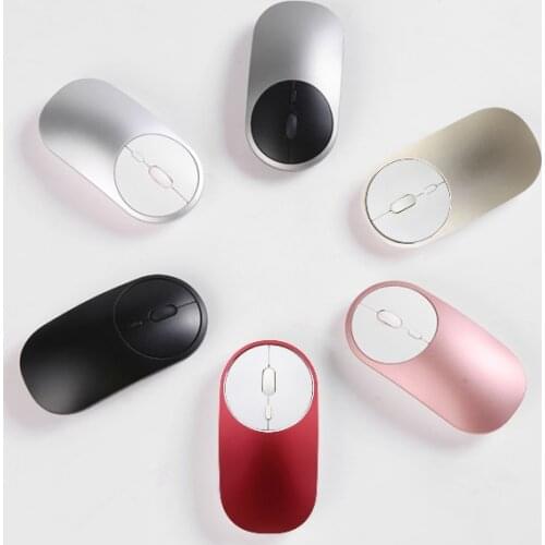 Wireless Optical Mouse Portable Game Mause Aluminium Alloy ABS Material 2.4GHz WiFi Bluetooth 4.0 Mice with Control Connect
