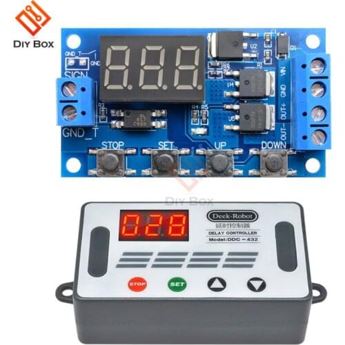 DC 12V 24V Time Delay Relay Switch Module Trigger Cycle Circuit Board Dual MOS Tube Control Timer Relay DC Motor LED Light Micro
