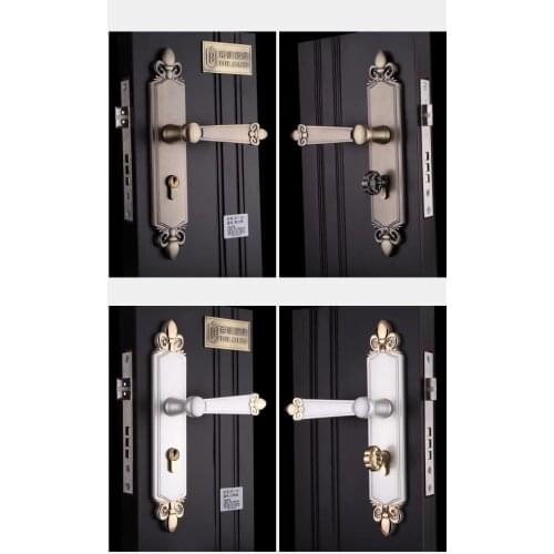 New aluminum material interior door lock Living Room Bedroom Bathroom door handle lock
