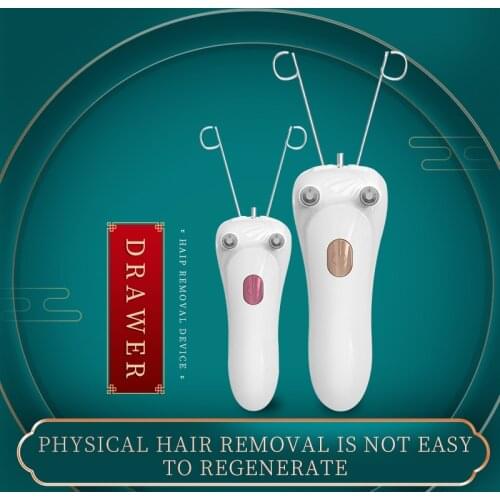 Electric Facial Hair Remover Female Body leg Face Cotton Thread Epilator Shaver Mini Women Hair Removal Beauty Machine
