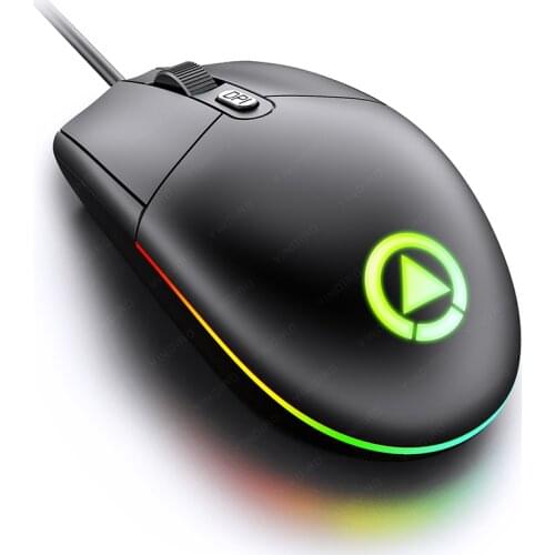 Ergonomic Wired Gaming Mouse 7 LED Backlight USB Optical Computer Mouse Gamer Mice Compatible with PC Laptop Computer Desktop