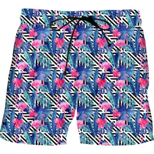 IFPD 3D Shorts Flamingo Banana Leaves Printed Mens Summer Shorts Causual Fanny Harajuku Plus Size Short Pants Dropshipping