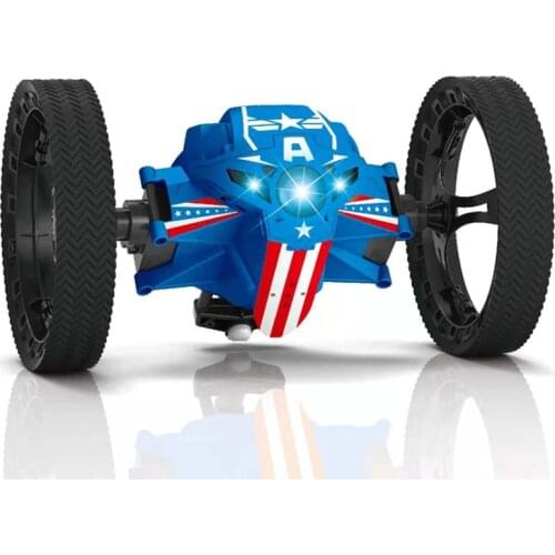 2.4G Remote Control Toys RC Car Bounce Car Jumping Car with Flexible Wheels Rotation LED Night Light RC Robot Car gift VS SJ88