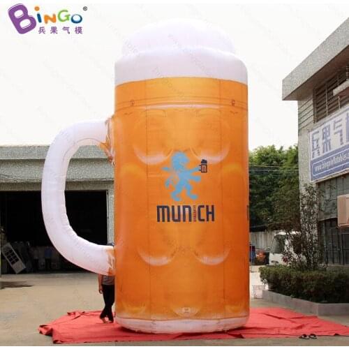 Customized 5m high inflatable beer stein / 16ft tall inflatable beer mug for decoration toys