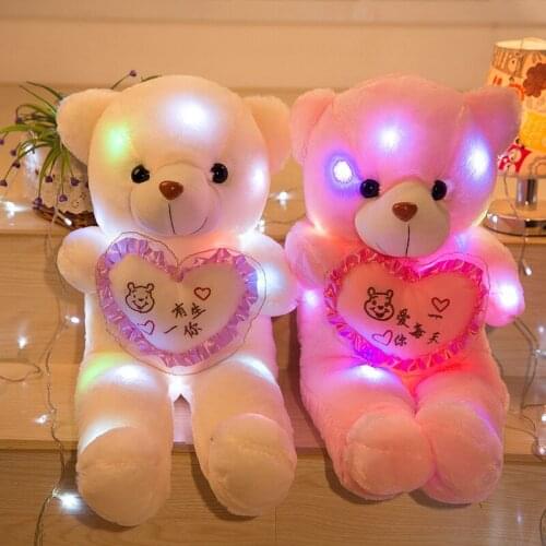 Creative Luminous Pillow Stars Stuffed Plush Toy Glowing Led Light Colorful Birthday Gifts Toys For Kids Children Girls