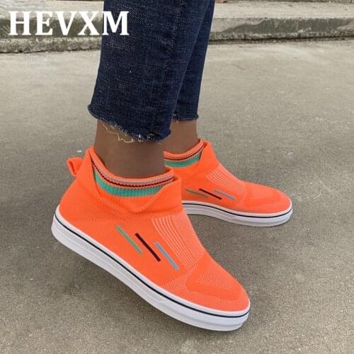 Hot Sale 2020 Spring Stretch Socks Shoes Womens Super Fire Breathable Knit High-top Casual Sneakers Large Size 43