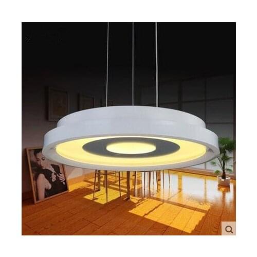 LED 110-220V Pendant Lights Creative dining-room sitting room study Round acrylic Pendant Lamps free shipping