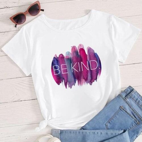 BE AKND Printed Clothes ​Modern Wholesale 2021 Arrivals Short Sleeve High Quality Pop Tee Shirts Casual Tumblr Mujer T Shirt