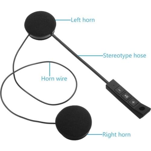 BT8 Motorcycle Helmet Strong Bass Headset Bluetooth 4.1+EDR Hands-free Call Speaker Earphone