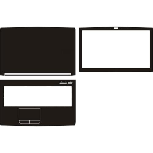 Carbon fiber Laptop Sticker Skin Decals Cover Protector for MSI PL62 15.6"