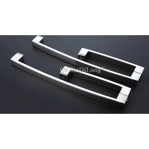 Brand New 304 Stainless Steel Frameless Shower Glass Sliding Door Handles Glass Door Pull / Push Handles Towel Bar