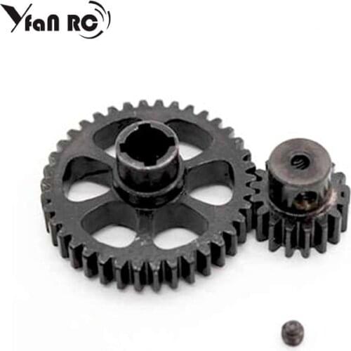 Upgrade Part Metal Reduction Gear + Motor Gear Spare Parts For Wltoys A949 A959 A969 A979 K929 RC Car Remote Control Toy Parts