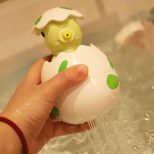 Plastic Baby Bathing Toy Cute Dinosaur Egg Water Spray Bathroom Shower Swimming Water Toys Baby Bath Toys for Children Gift