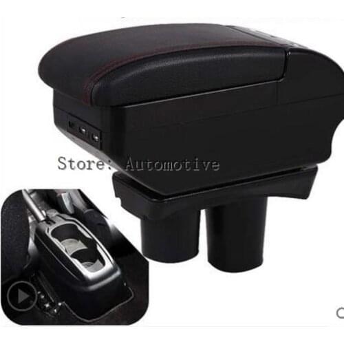 For Citroen c-elysee/ for Peugeot 301 armrest central Store content Storage box with cup holder ashtray accessories 2012-2014