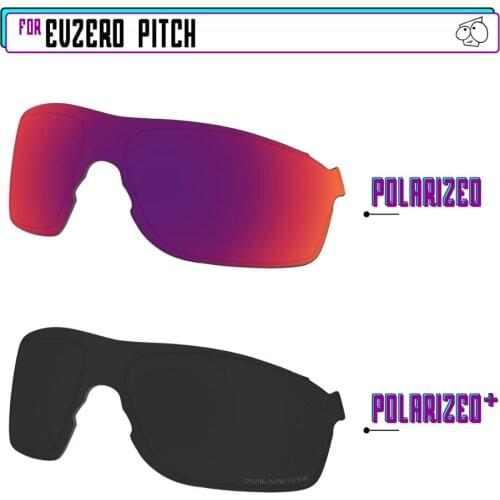 EZReplace Polarized Replacement Lenses for - Oakley EVZero Pitch Sunglasses - BlackPPlus-MidnightP
