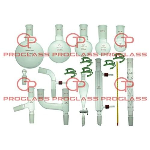 Proglass Glass Organic Chemistry Kit 24/40 Lab Glassware Set
