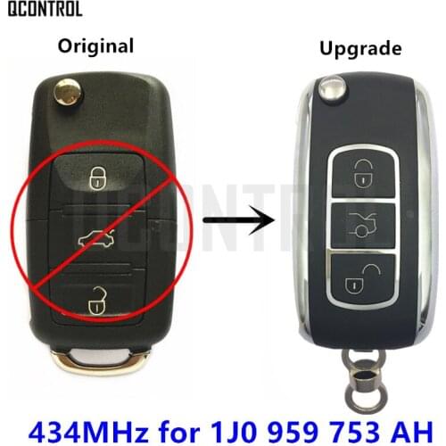 QCONTROL Upgrade Remote Key for SEAT Altea/Ibiza/Leon/Toledo Control Alarm Door Lock 1J0959753AH / 1J0 959 753 AH / 753AH