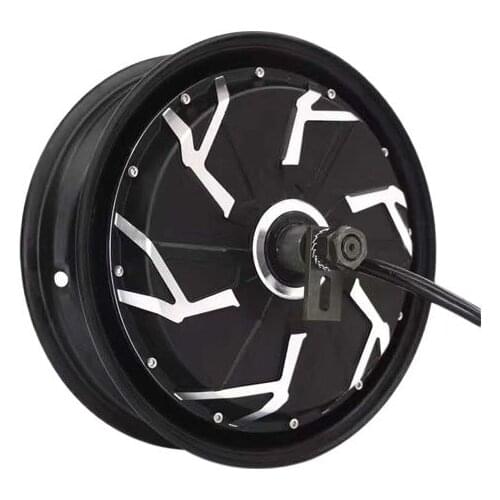 QS260 5000W BLDC Hub Motor 45H V4 Type For Electric Motorcycle Max. Speed 105kph