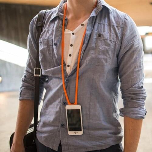 Mobile Phone Lanyard Hanging Neck Huawei Apple Universal Men and Women Personality Creative Sling Anti-Lost Silicone Chain