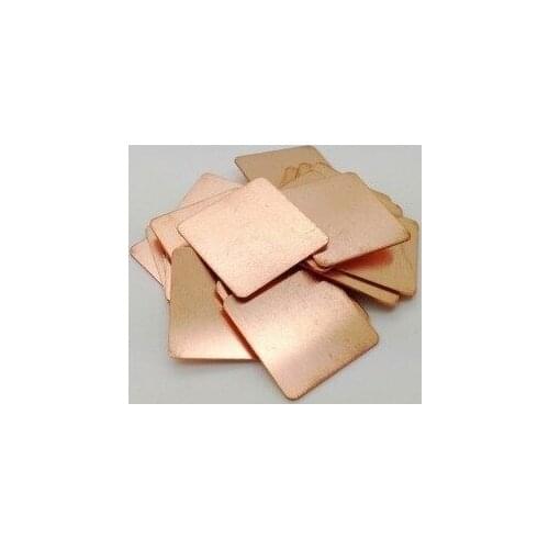 SSEA New 50pcs/lot Laptop cooling Copper Shim 15x15x0.5mm Laptop GPU CPU Copper Heat sink