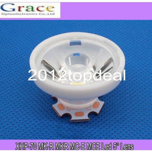 10pcs Cree XHP70 XHP-70 MK-R MKR MC-E MCE Led Lens 5 Degree Optical Grade PMMA Led Lens 29X16MM 10PCS/LOT