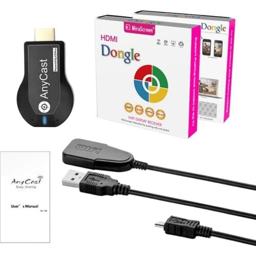 TV Stick 1080P Wireless WiFi Display TV Dongle Receiver for AnyCast M2 Plus for Airplay 1080P HDMI-compatible TV Stick