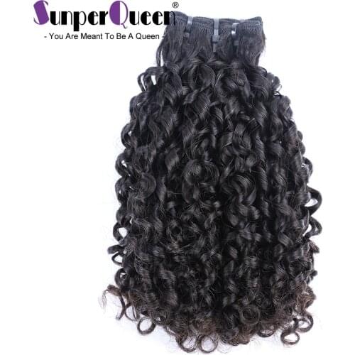 Flexi /Pixie/Pissy Curl Double Drawn Funmi Hair Bundles 100% Brazilian Small Kinky Curly Human Remy Hair Extension High Density