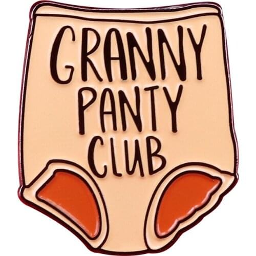 Granny panty club pin funny sarcastic gift