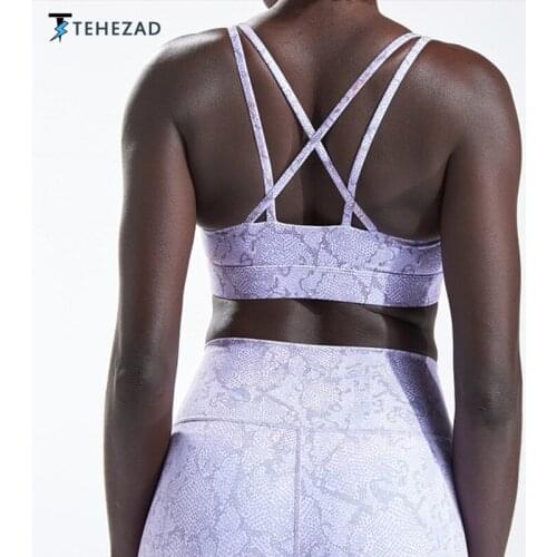 TEHEZAD Women Yoga Sport Bra Large Size Workout Tank Push Up Top Gym Underwear Female Clothing Fitness Running Ladies Camis