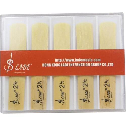 10pcs/box bB Clarinet 2.5 Strength Reeds 2-1/2 Bamboo Reed Clarinet Reeds Whistle Woodwind Instrument Part Accessories
