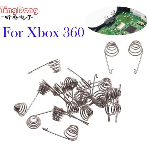 100pairs=200pcs Repair parts Replacement L/R Left Right Battery Holder Spring for xbox360 Xbox 360 Controller
