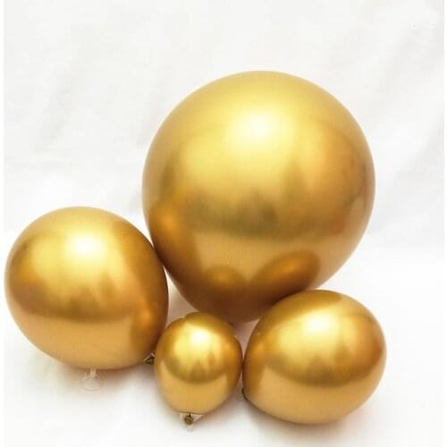 18inch 12inch 10inch 5inch Pearl Chrome Metal Balloon Golden Balloon Arch Wedding Supplies Party Decor Globos