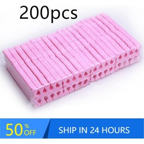 200pcs Soft Foam Toe Separators Nail Art Finger Separators Toe Stretcher For Toe & Finger Relaxing Pedicure Tool Wholesale 20#11