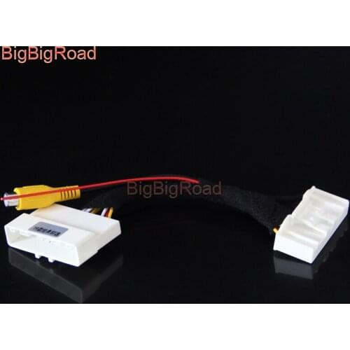 BigBigRoad Car Rear View Parking Camera Adapter Connector Wire 40 pins For Nissan Sylphy 2019