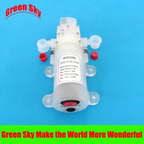 6L/Min 70W 12V automatic pressure switch type with on/off button and dc jack dc food water pump
