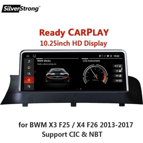 10.25" Android 10,Car GPS Radio,CarPlay,For BMW F25/X5/F26/X6 2013-2017,CIC/NBT System,Car Multimedia,Bluetooth,Navitel I-go